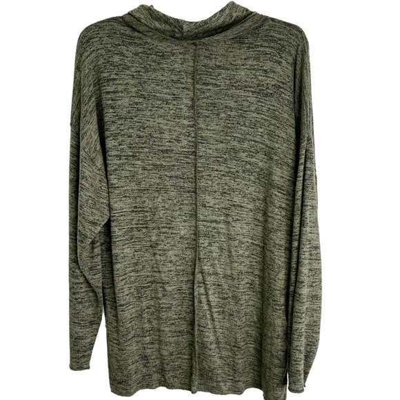 NWOT Hello Nite! Revolve Cowl Neck Relaxed Fit Lounge Top Green Marled Women’s S - Picture 2 of 7